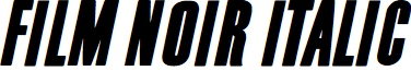 Film Noir Italic