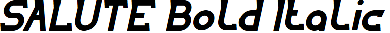 SALUTE Bold Italic