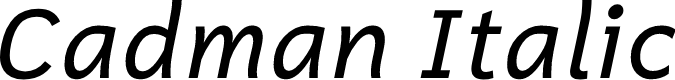 Cadman Italic