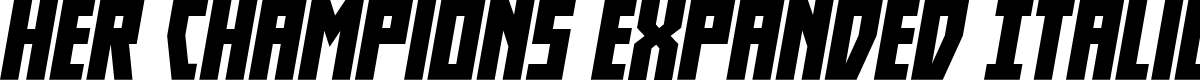 Her Champions Expanded Italic