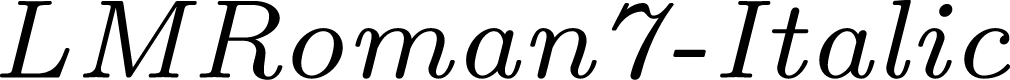 LMRoman7-Italic