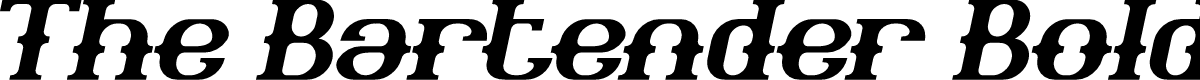 The Bartender Bold Italic
