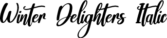Winter Delighters Italic
