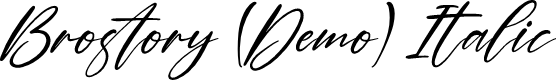 Brostory (Demo) Italic
