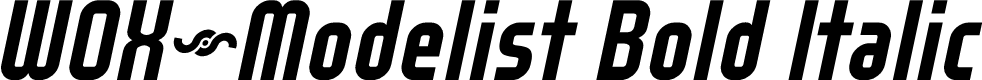 WOX~Modelist Bold Italic Demo