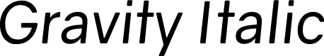 Gravity Italic