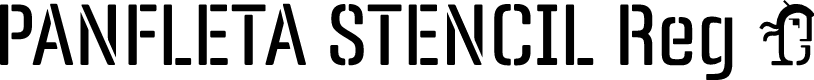 Panfleta Stencil Regular