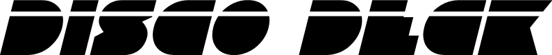 Disco Deck Laser Italic