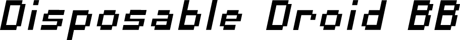 DisposableDroidBB-Italic