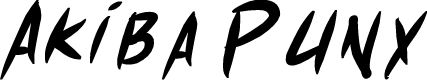 Akiba Punx Bold Italic