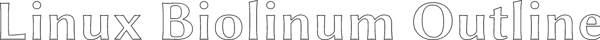 Linux Biolinum Outline Bold