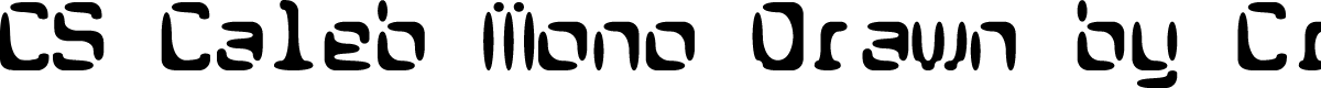 CSCalebMonoDrawn-Regular Demo