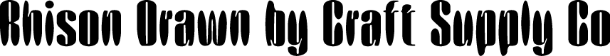 RhisonDrawn-Regular Demo