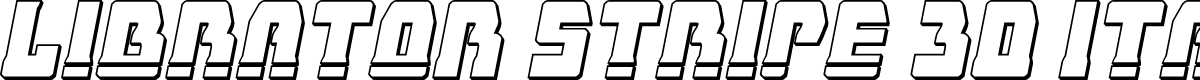 Librator Stripe 3D Italic