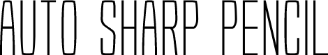 Auto Sharp Pencil