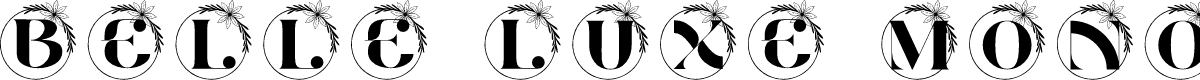 Belle Luxe Monogram