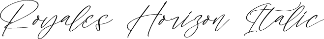 Royales Horizon Italic