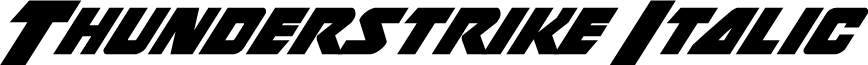 Thunderstrike Italic