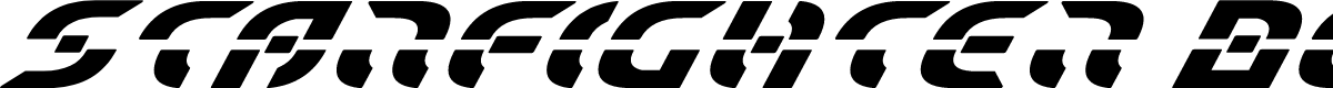 Starfighter Bold Super-Italic
