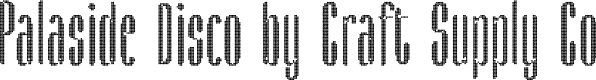 PalasideDisco-Regular Demo