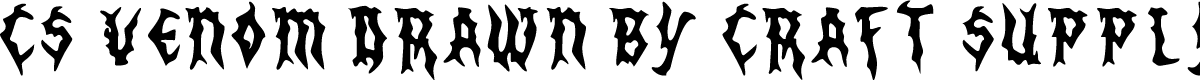CSVenomDrawn-Regular Demo