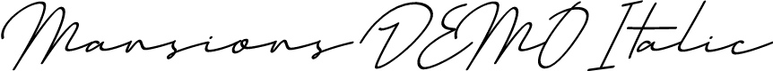 Mansions DEMO Italic