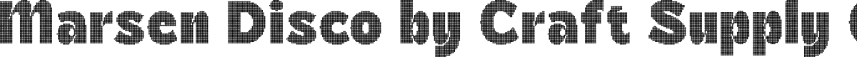 MarsenDisco-Regular Demo