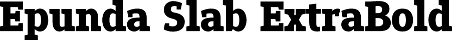 Epunda Slab ExtraBold
