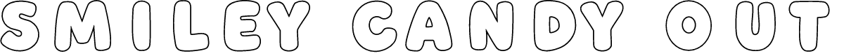 Smiley Candy Outline Outline