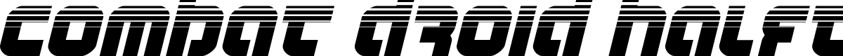 Combat Droid Halftone Italic