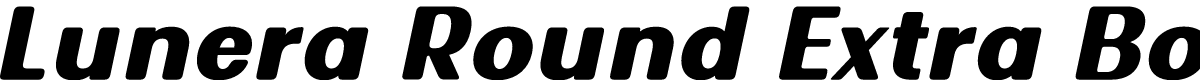 Lunera Round Extra Bold Italic