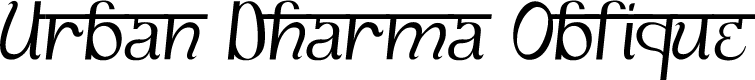 Urban Dharma Oblique