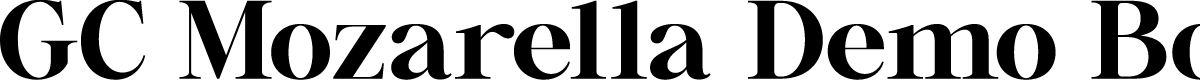 GC Mozarella Demo Bold