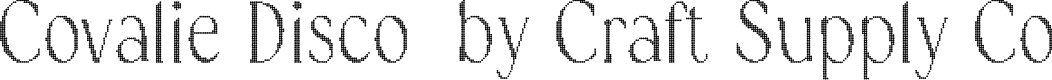 CovalieDisco-Regular Demo