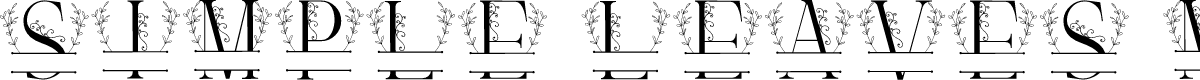 Simple Leaves Monogram