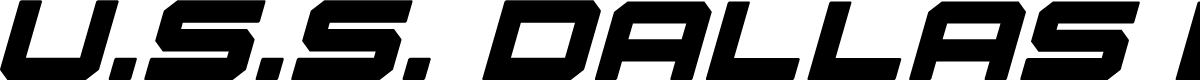 U.S.S. Dallas Bold Italic
