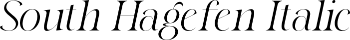 South Hagefen Italic