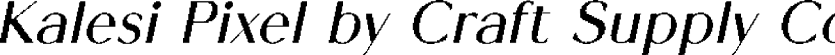 Kalesi Pixel Demo Regular