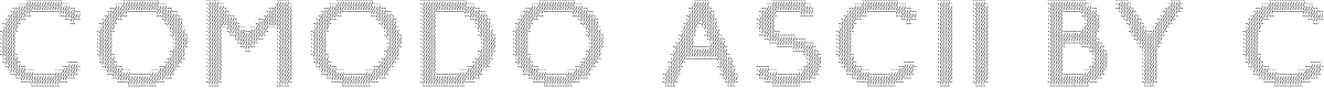 Comodo Ascii Font - Free Download