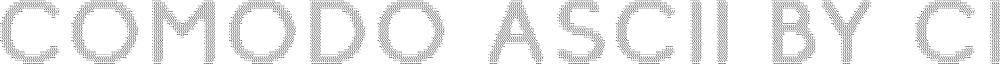 C Code Using Ascii Comodo Ascii Font - Free Download