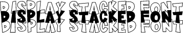 Display Stacked Font