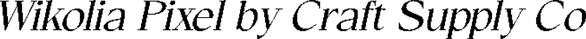 WikoliaPixel-Regular Demo
