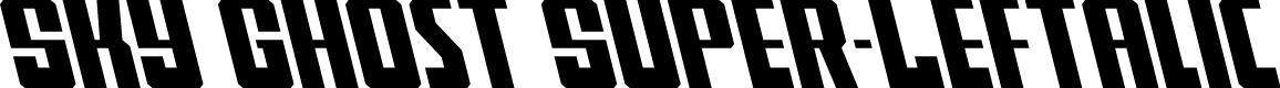 Sky Ghost Super-Leftalic