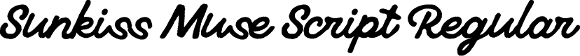 Sunkiss Muse Script Regular