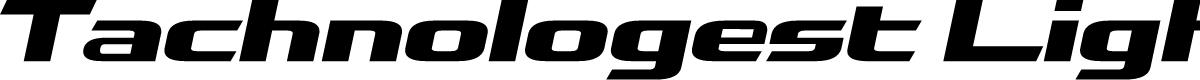 Tachnologest Light Italic