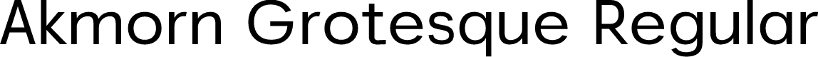 Akmorn Grotesque Demo Regular