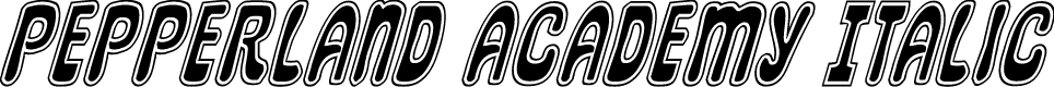 Pepperland Academy Italic