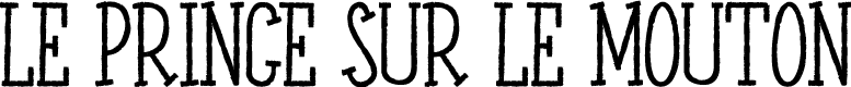 LE PRINCE SUR LE MOUTON