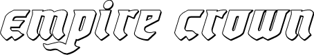 Empire Crown 3D Italic