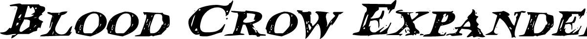 Blood Crow Expanded Italic